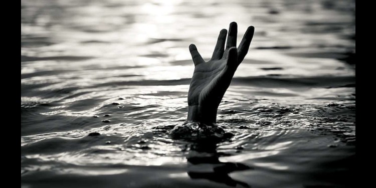 drowning person